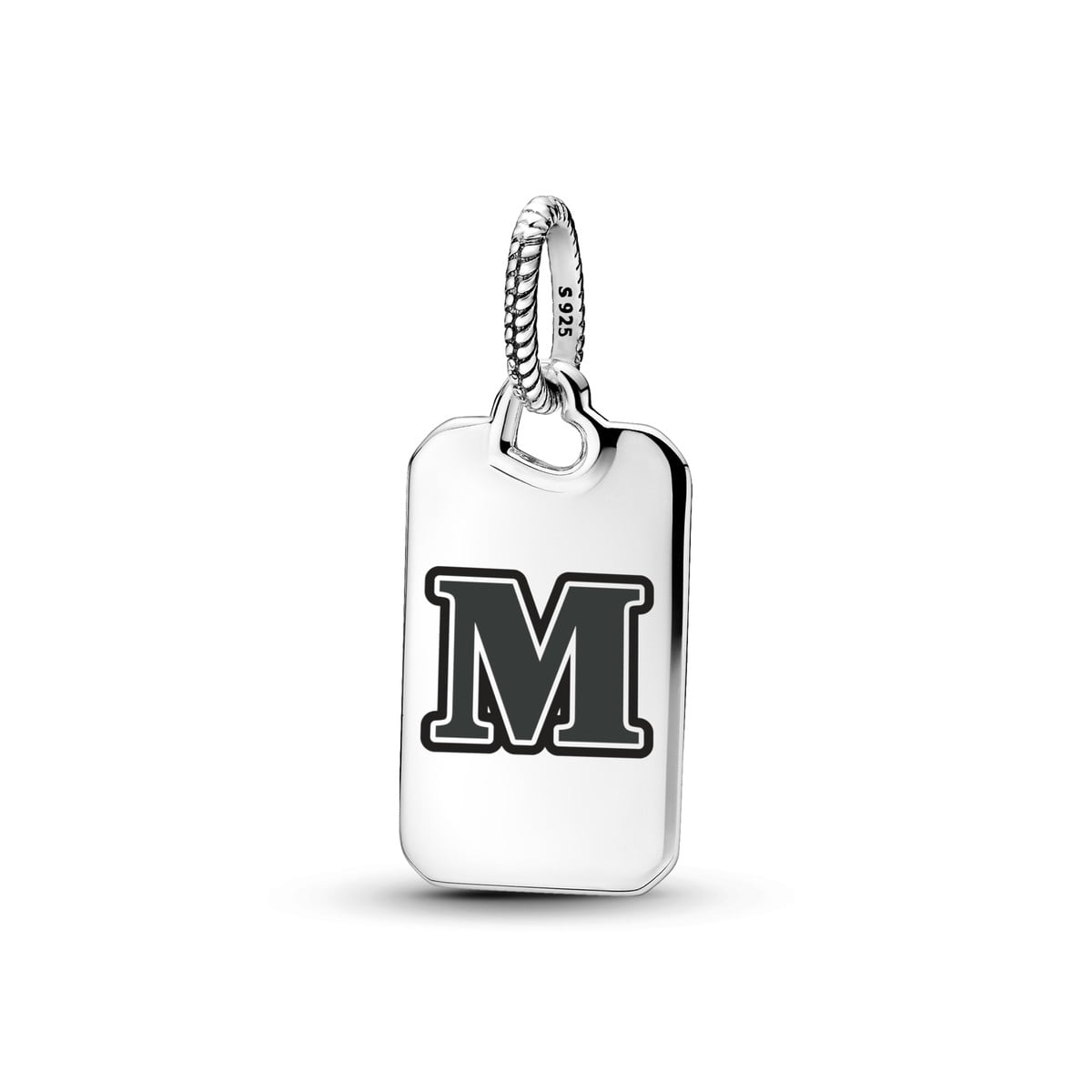 Letter M Rectangle Pendant