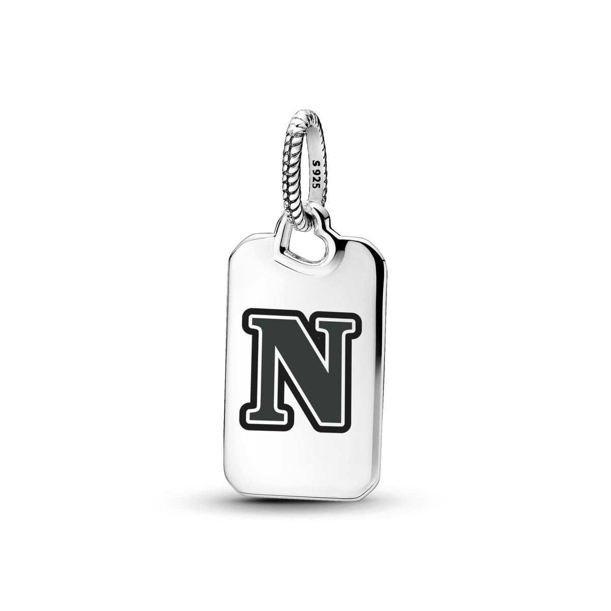 Letter N Rectangle Pendant