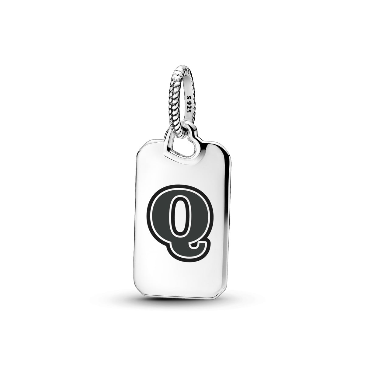 Letter Q Rectangle Pendant