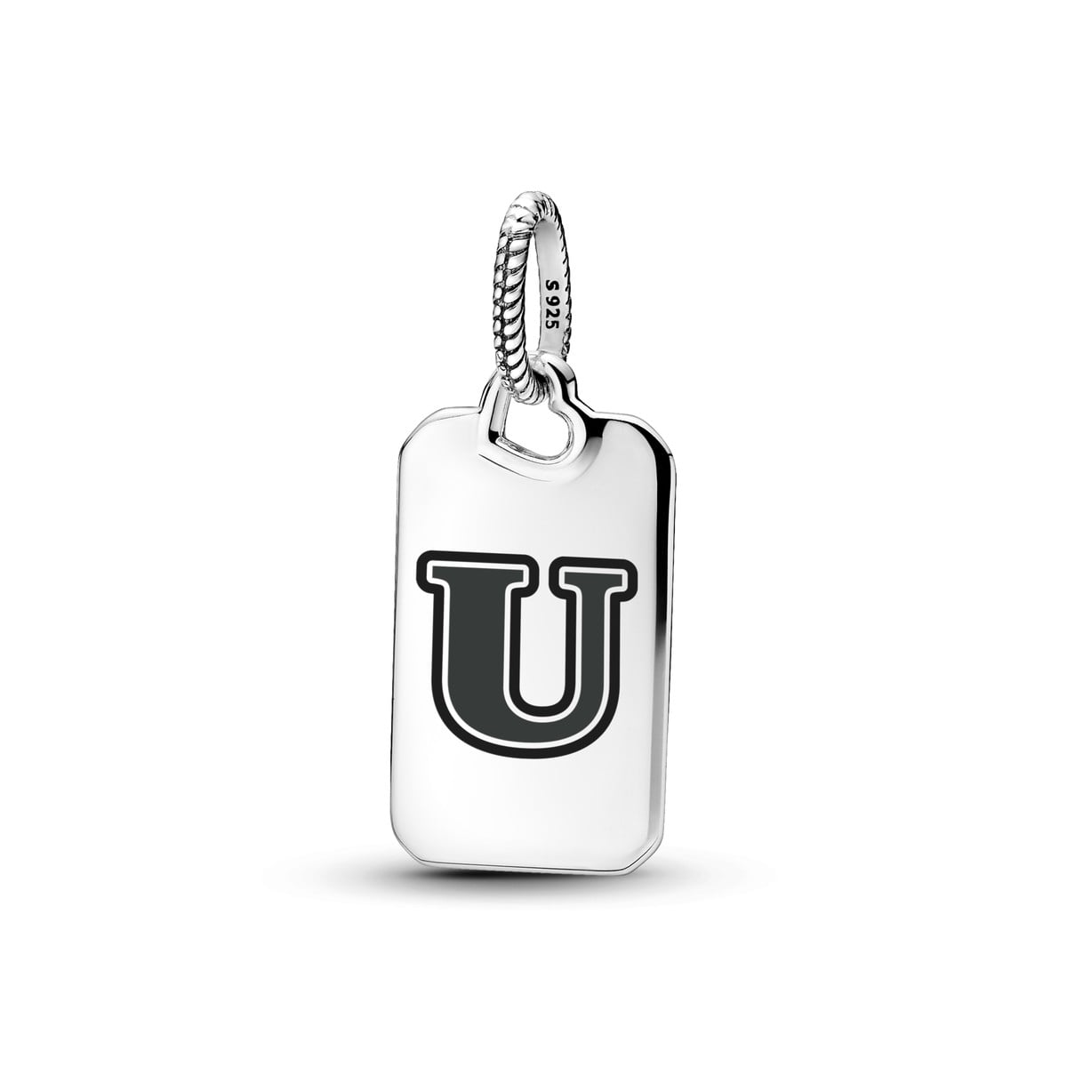 Letter U Rectangle Pendant