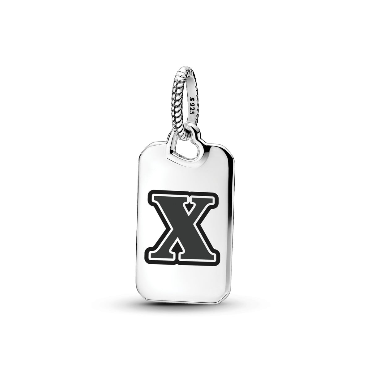 Letter X Rectangle Pendant