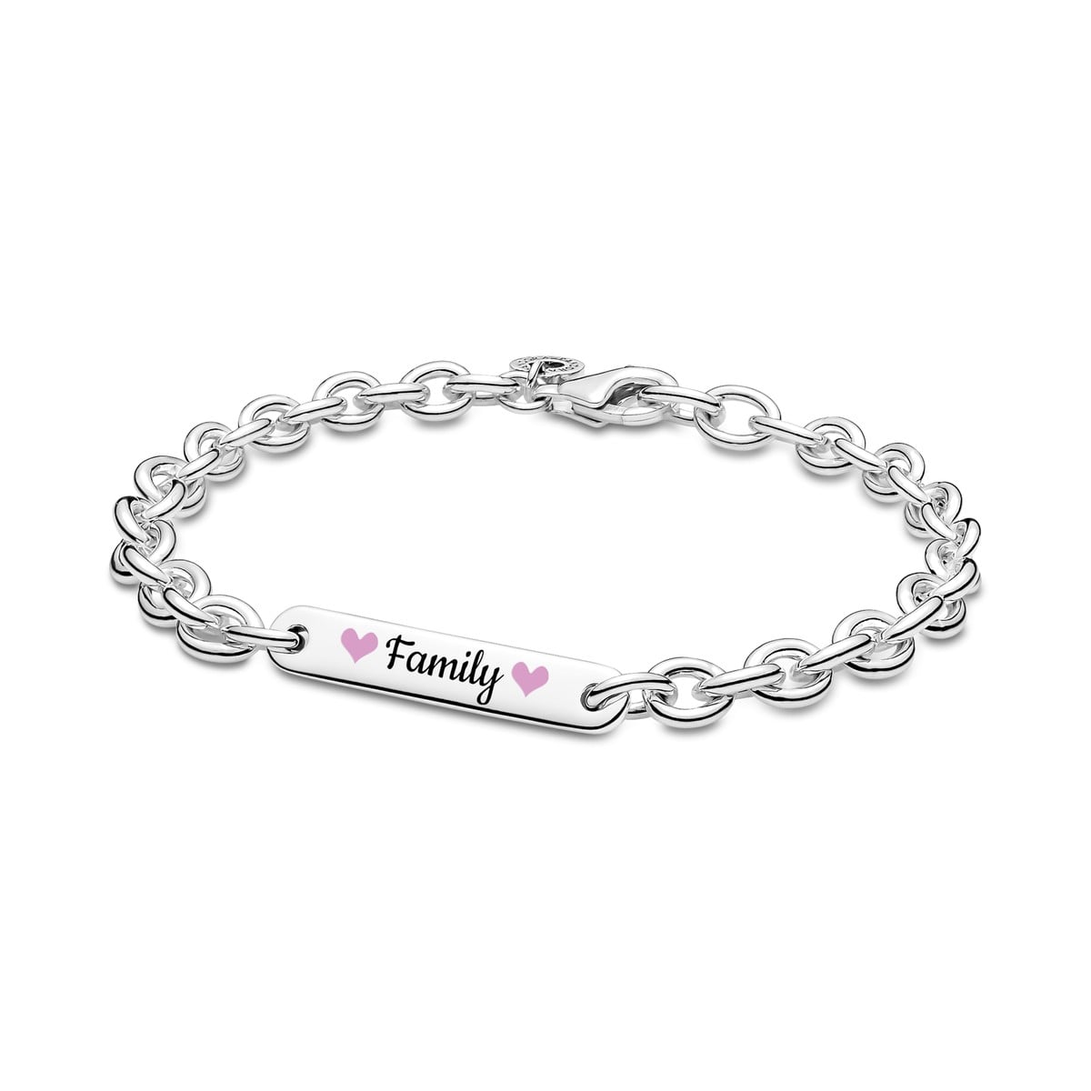 Family Bar Link Bracelet