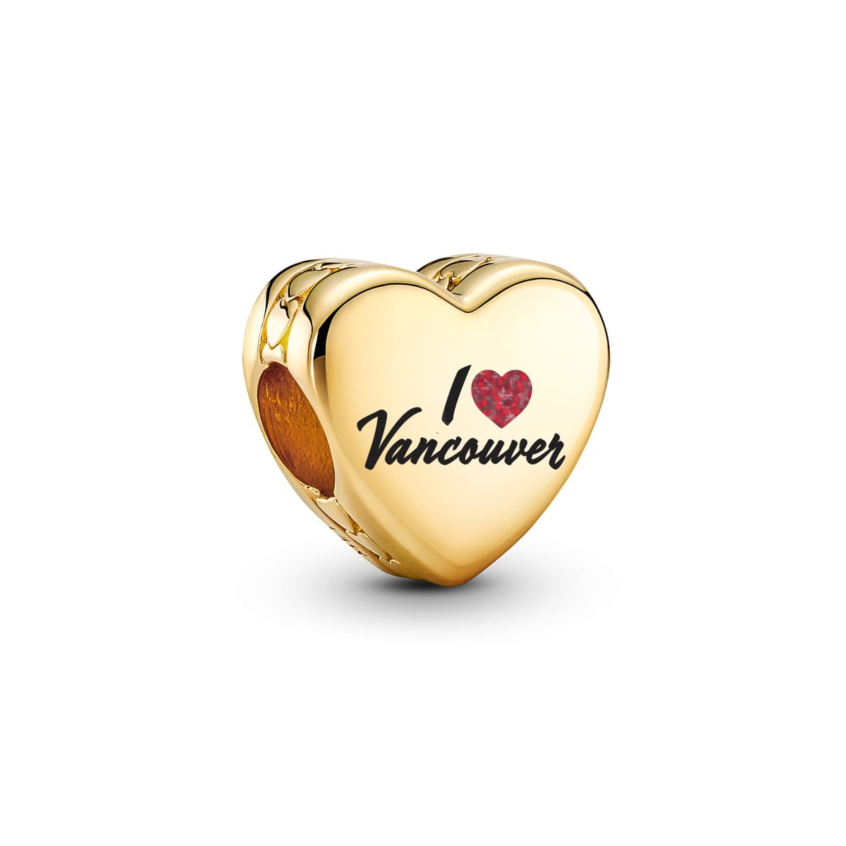 Vancouver My Happy Place Heart Charm
