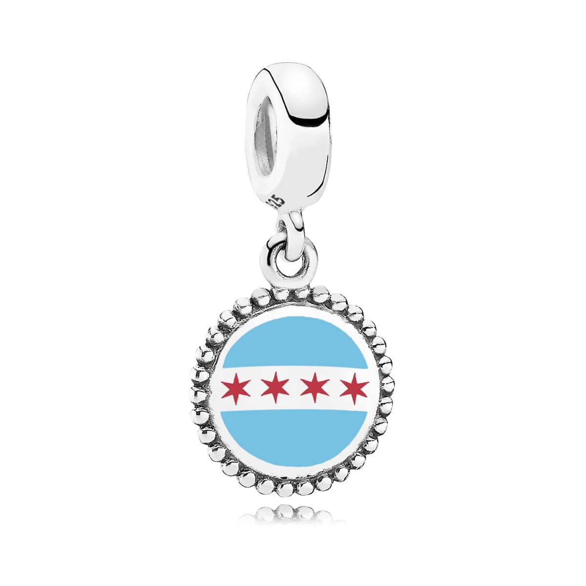 Pandora Chicago Flag Dangle Charm, Mixed Enamel ENG791169_101 — photo 1 of 1