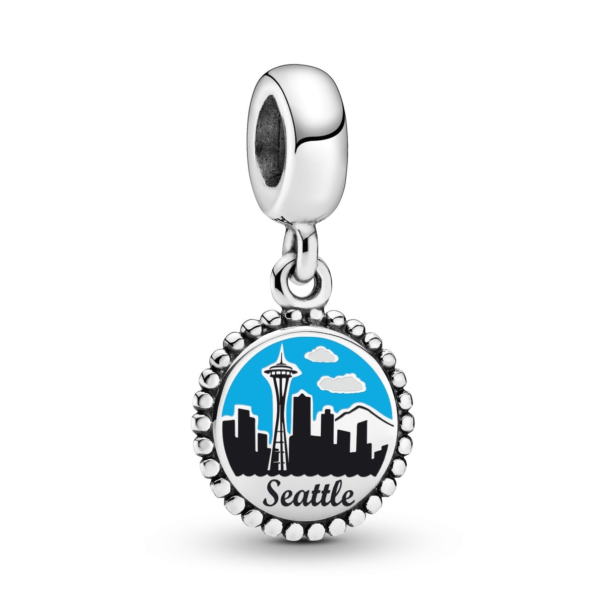 Seattle Skyline Dangle Charm