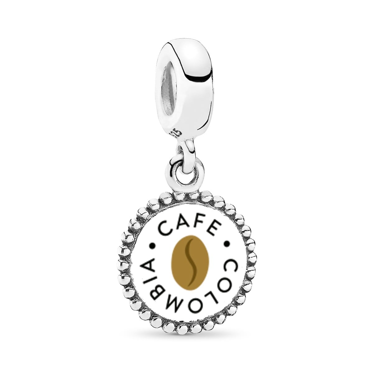 Colombian Coffee Bean Dangle Charm