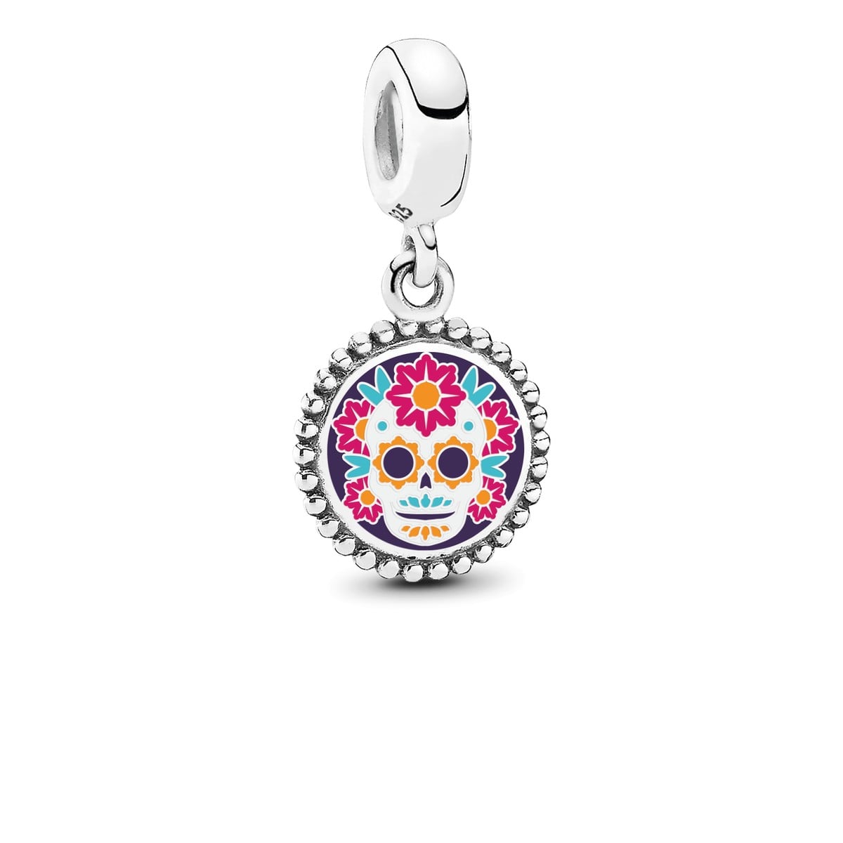 Day of the Dead Sugar Skull Dangle Charm