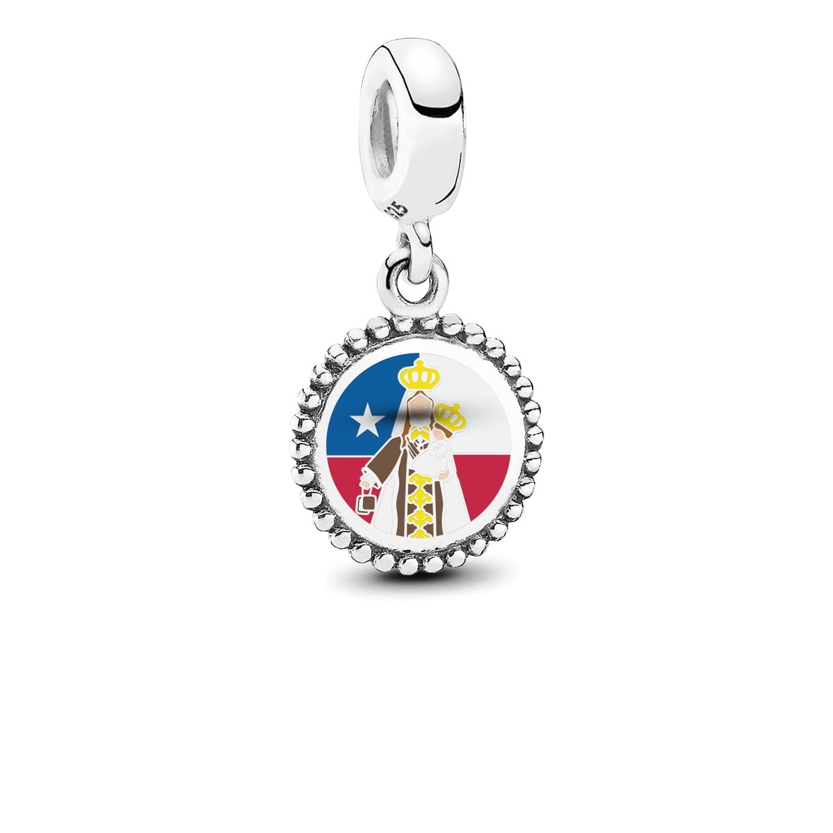 Chile Flag Tower Dangle Charm