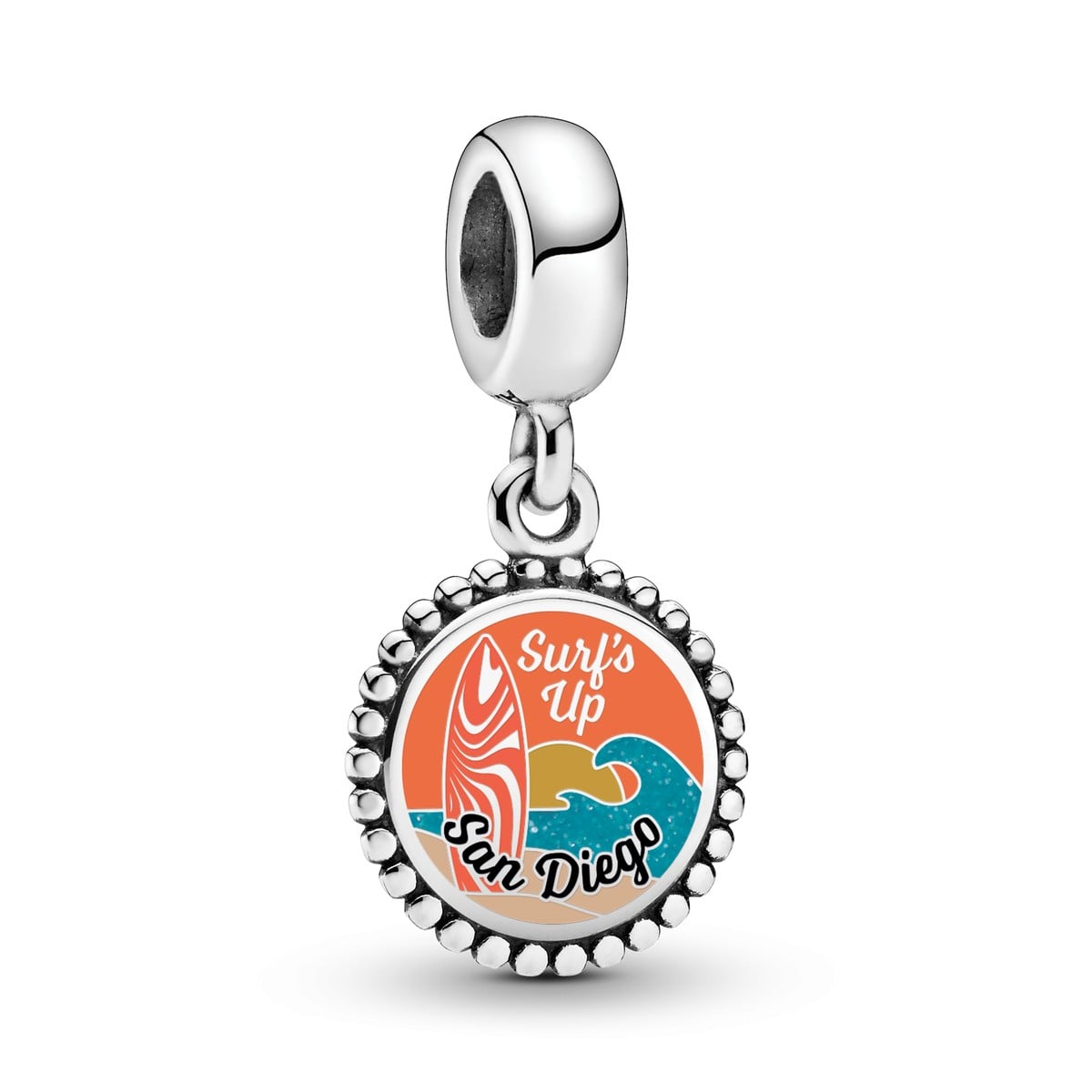 Surf's Up San Diego Dangle Charm
