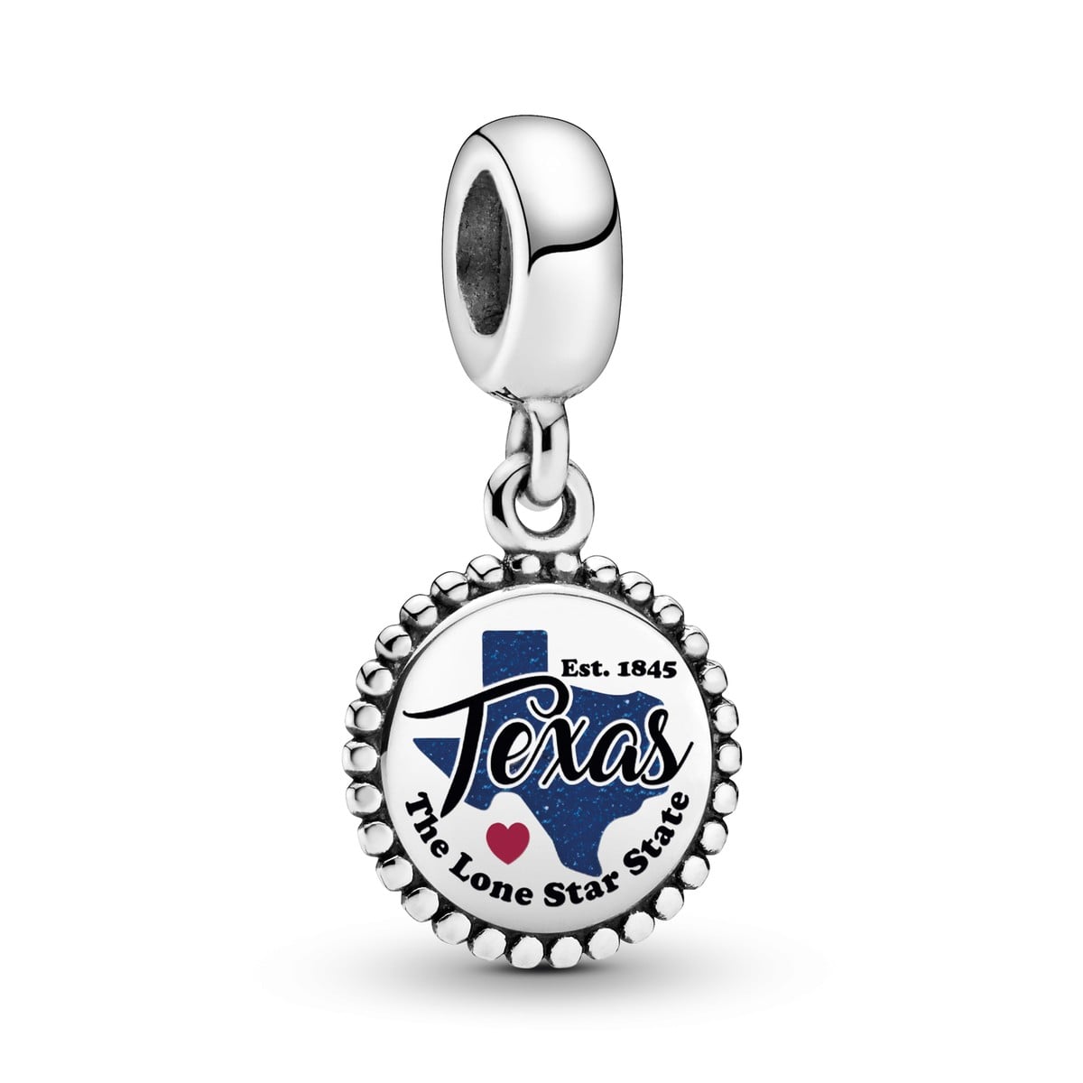 Texas State Map Dangle Charm