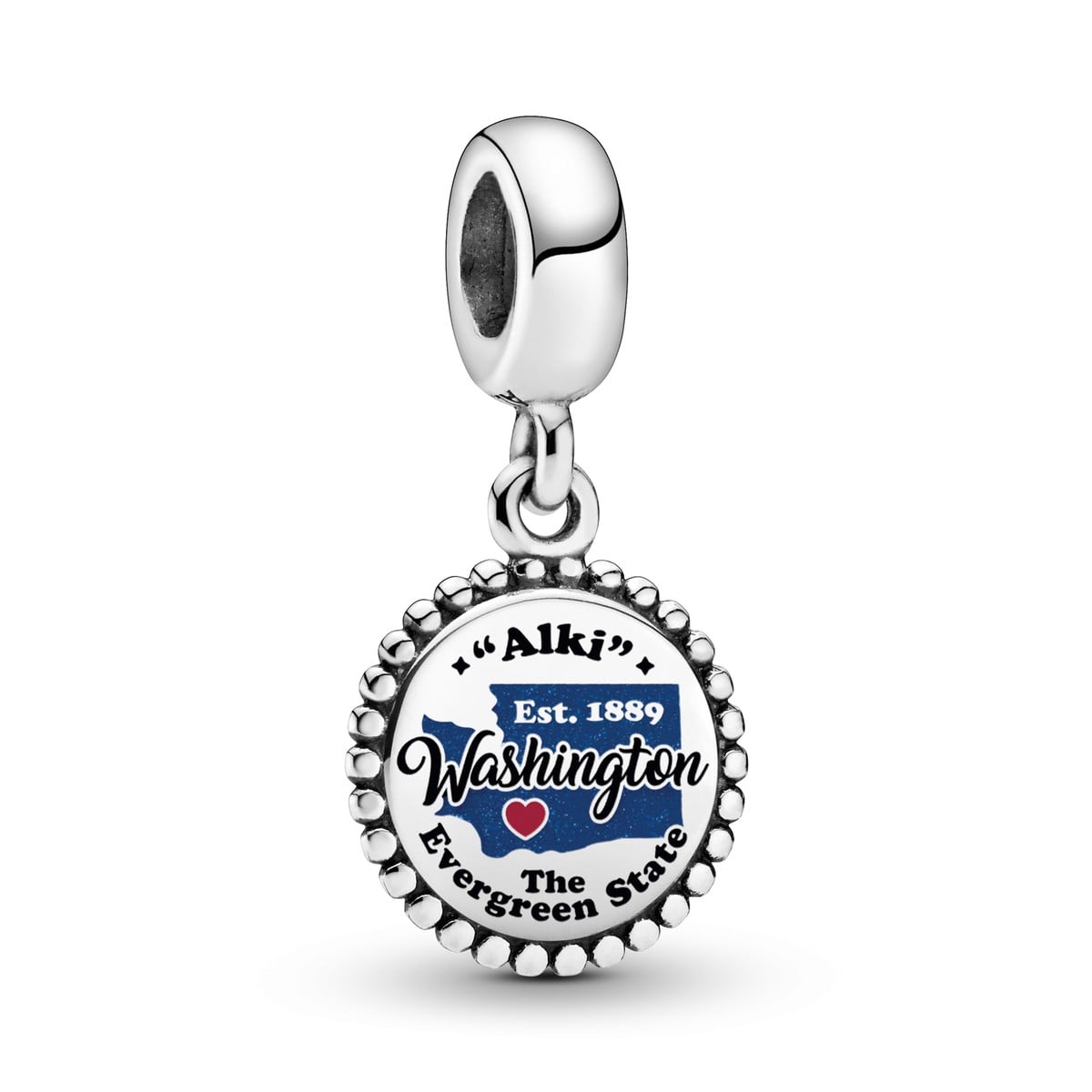 Washington Map Dangle Charm