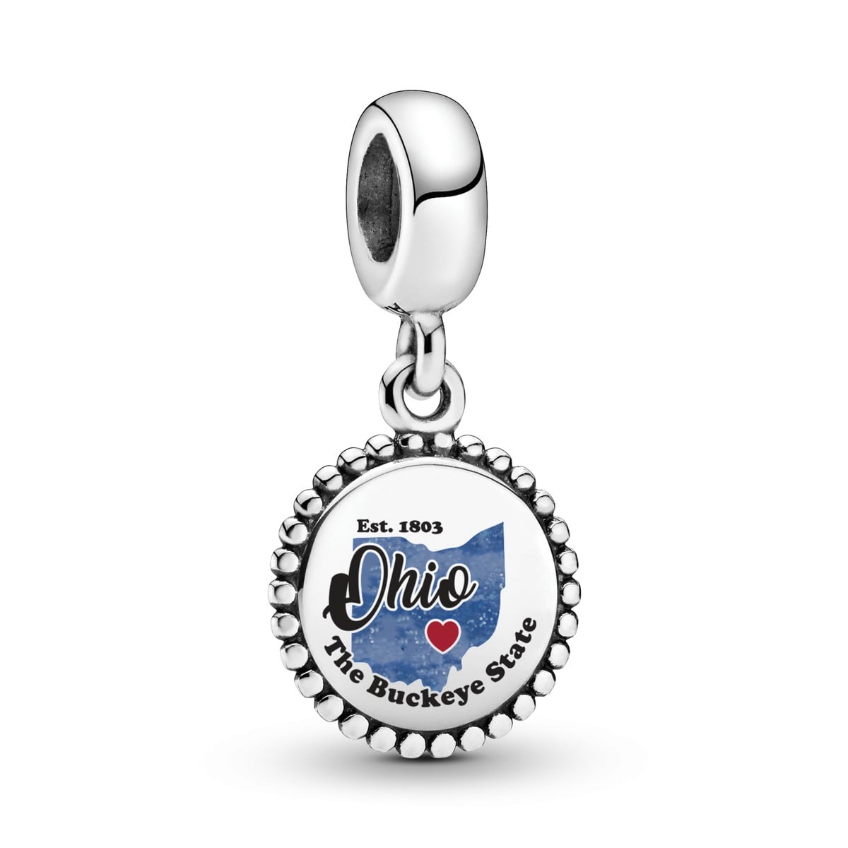 Ohio Map Dangle Charm