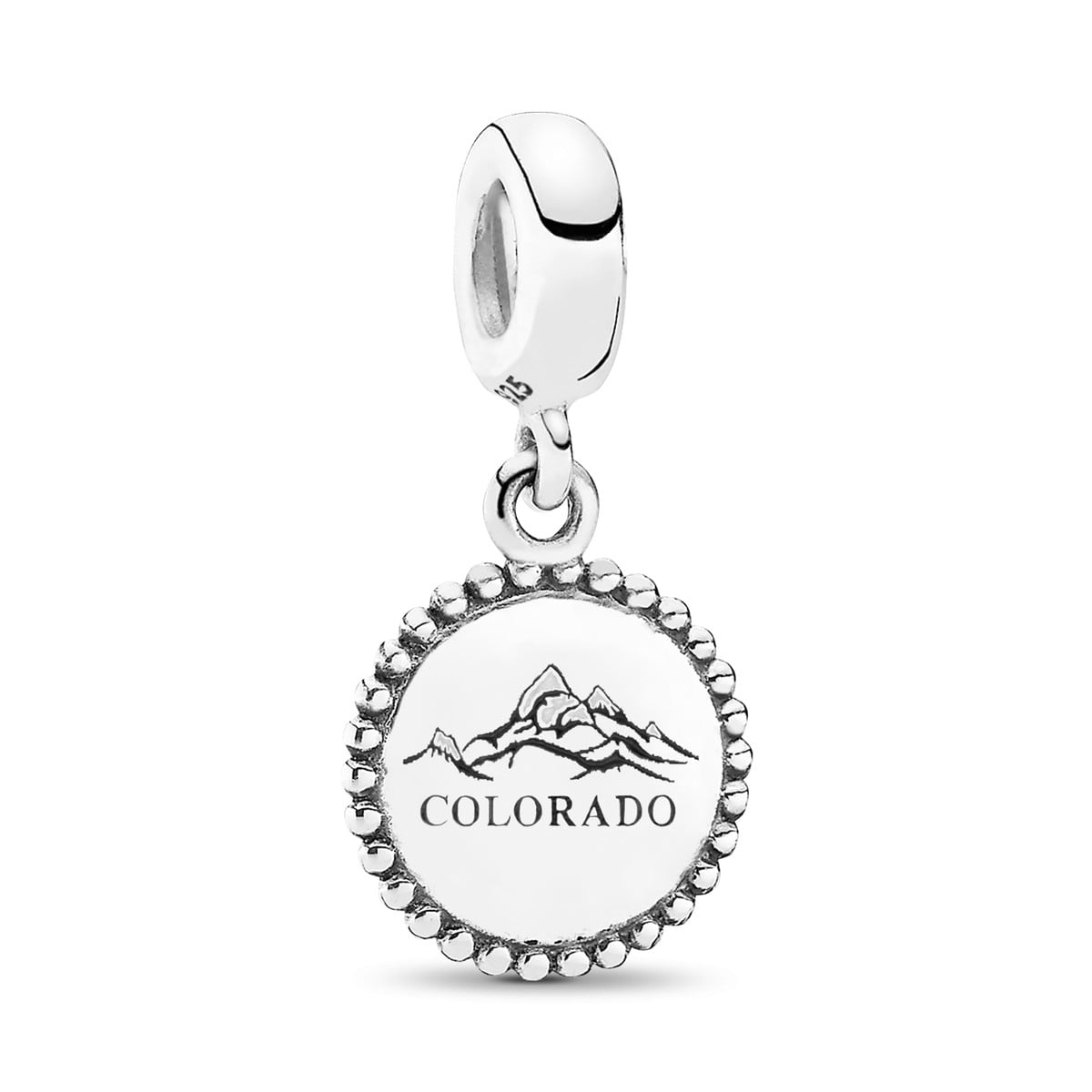 Colorado Snow Cap Dangle Charm