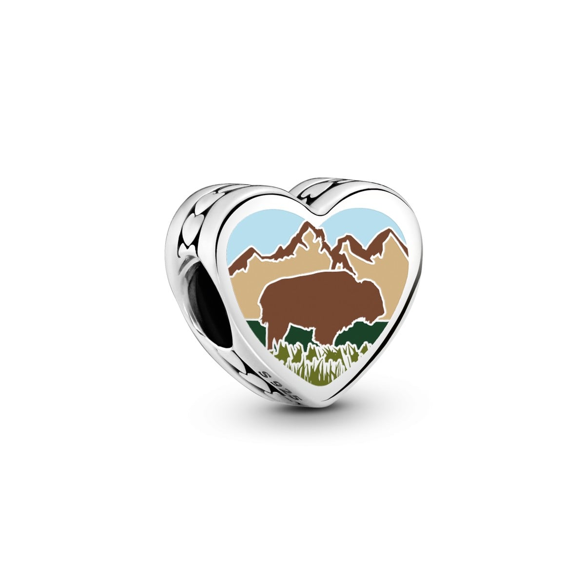 North Dakota Heart Charm