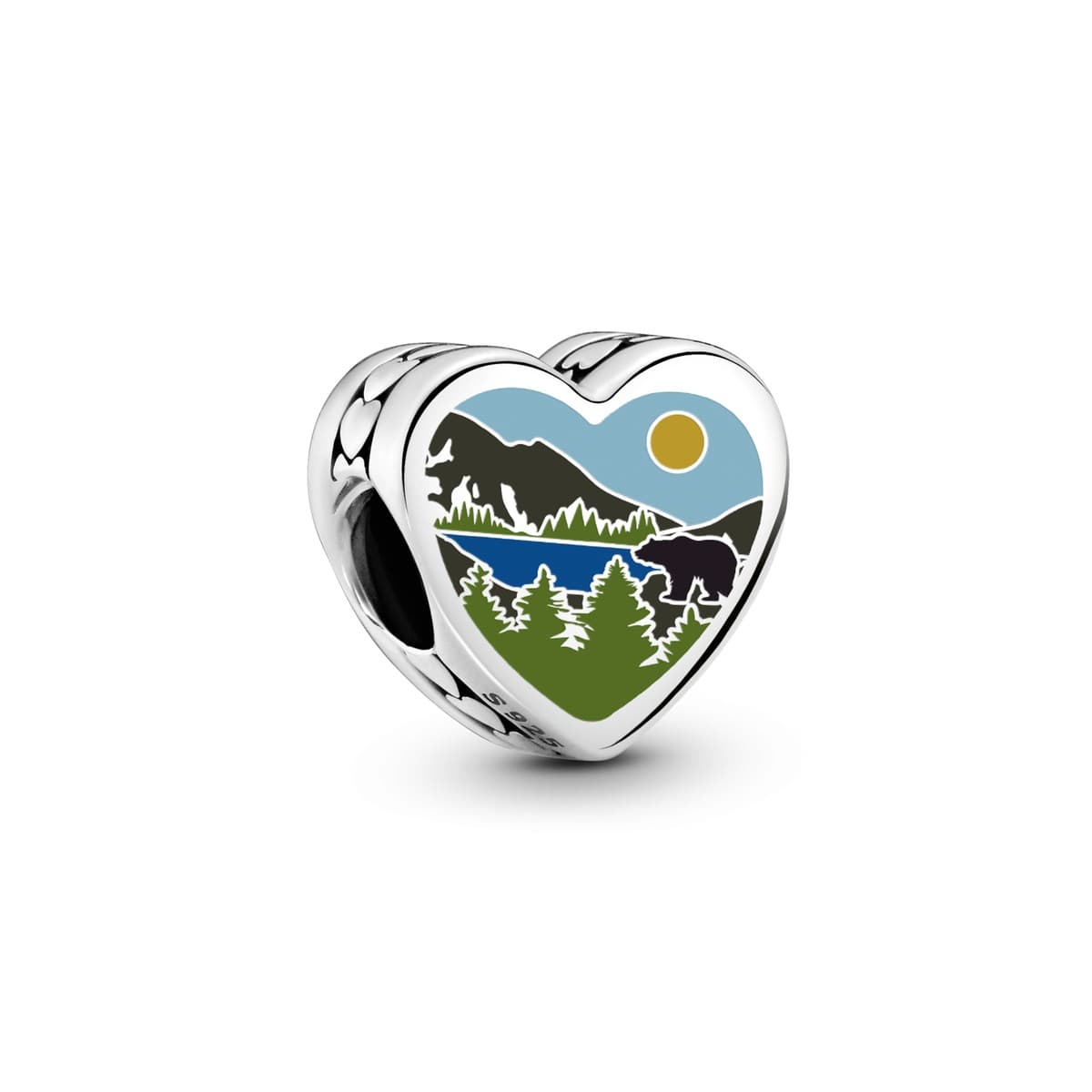 Pandora Lake and Mountains Heart Charm ENG792015_152 — Foto 1 von 1