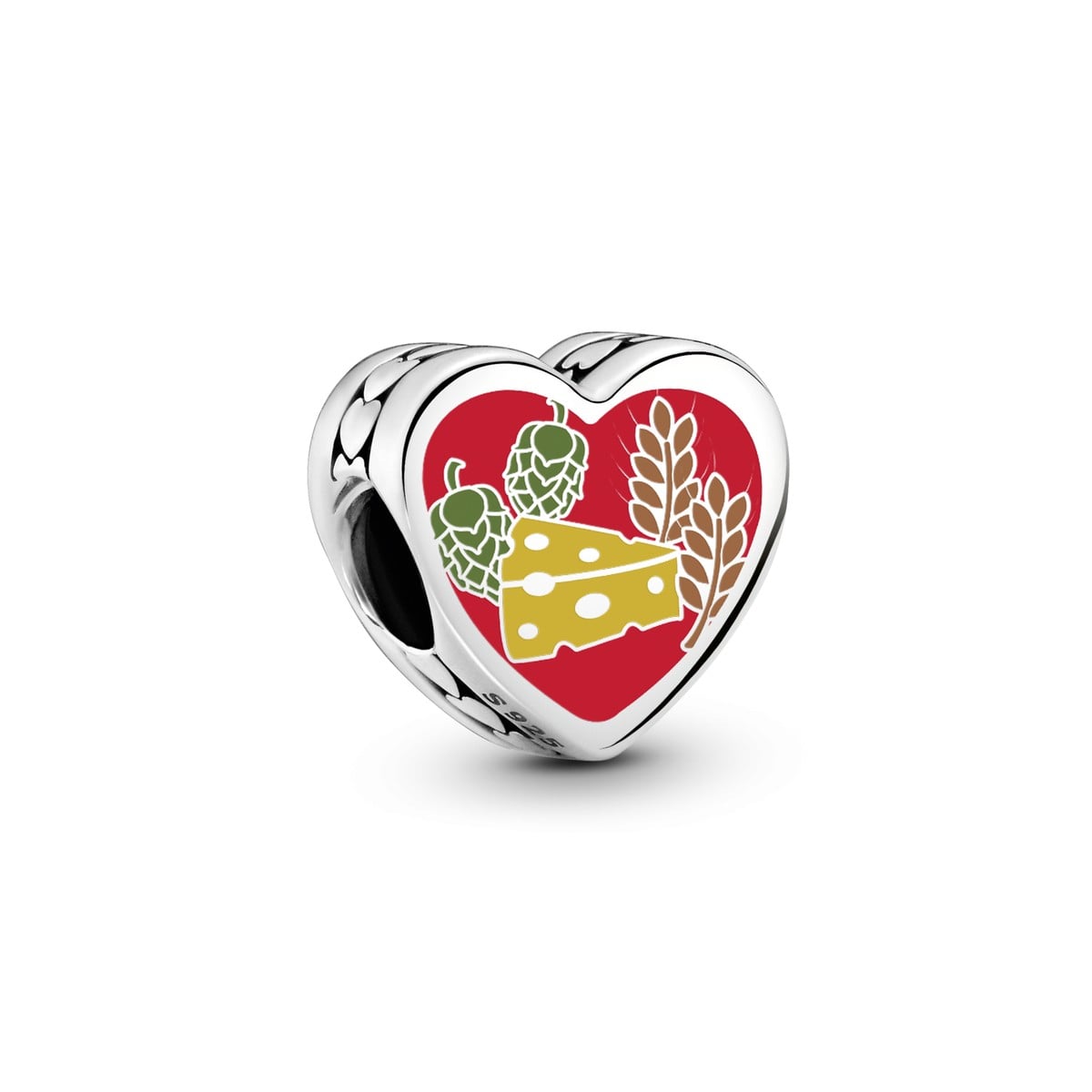 Wisconsin Heart Charm