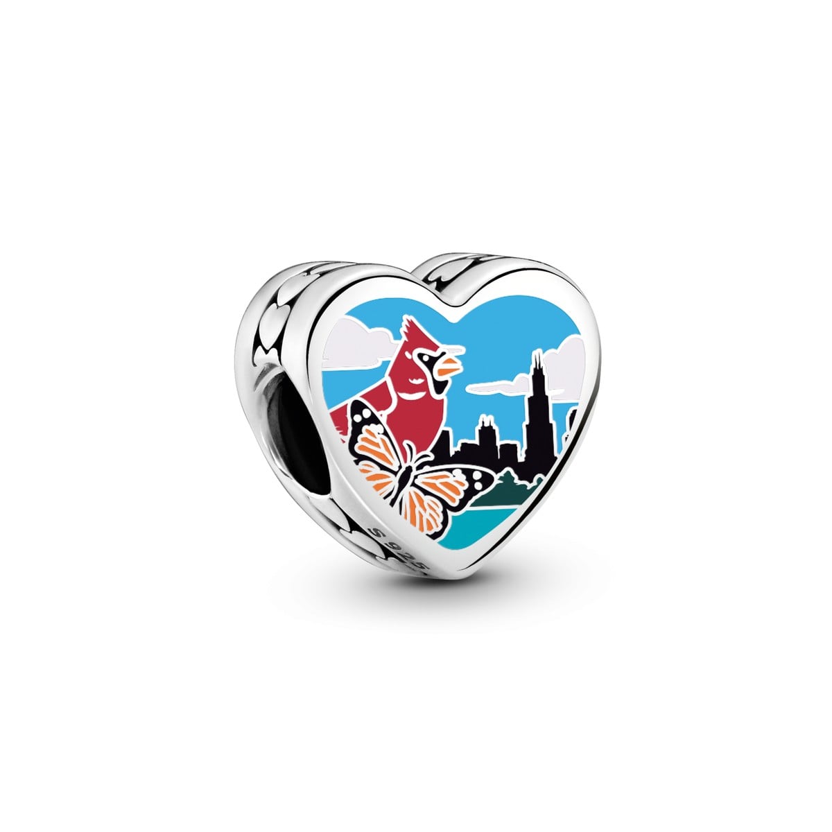 Illinois Heart Charm