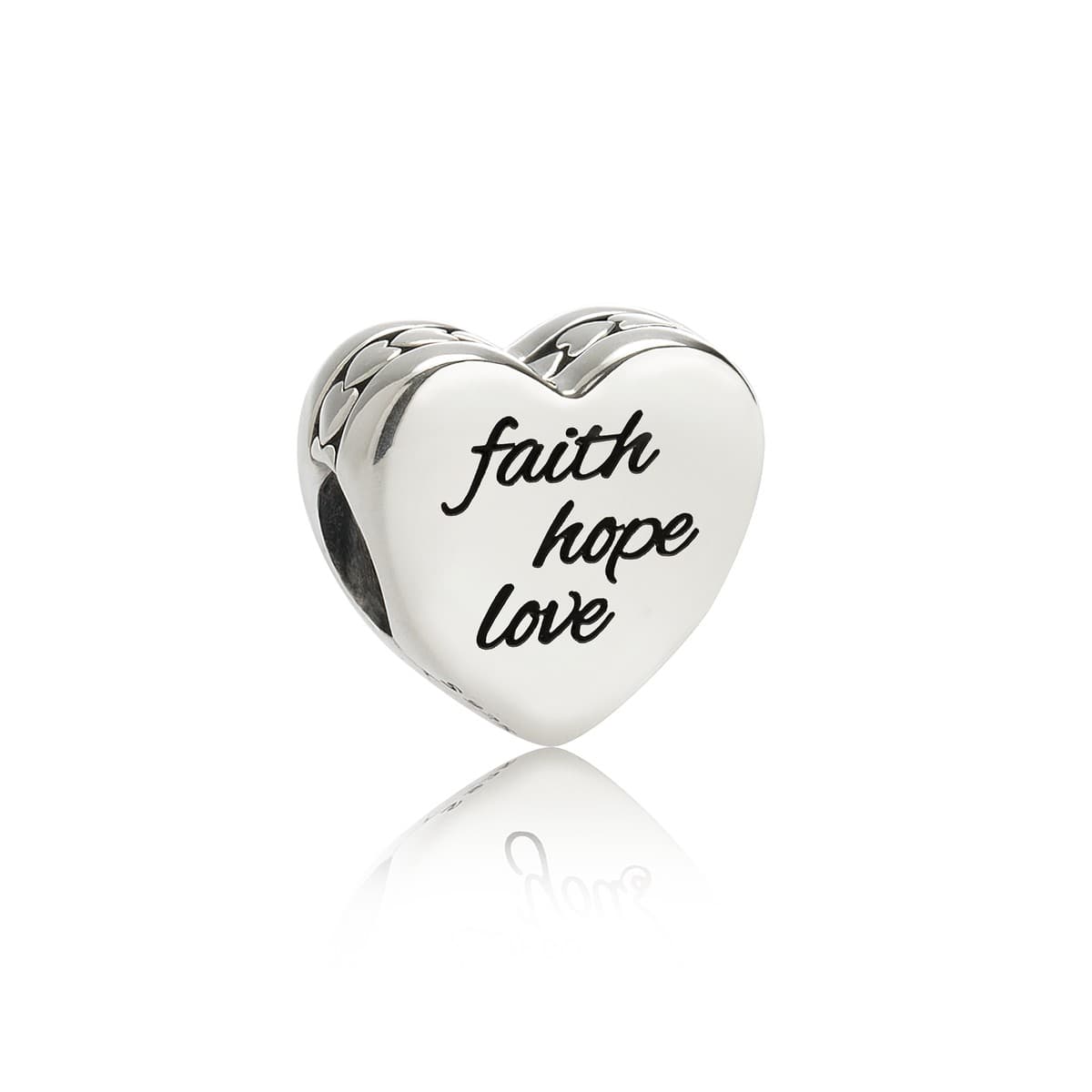 Pandora Faith Hope Love Heart Charm ENG792015_7 — Foto 1 von 1