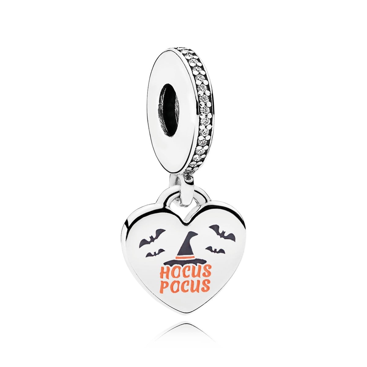 Hocus Pocus Dangle Charm, Mixed Enamel Clear CZ