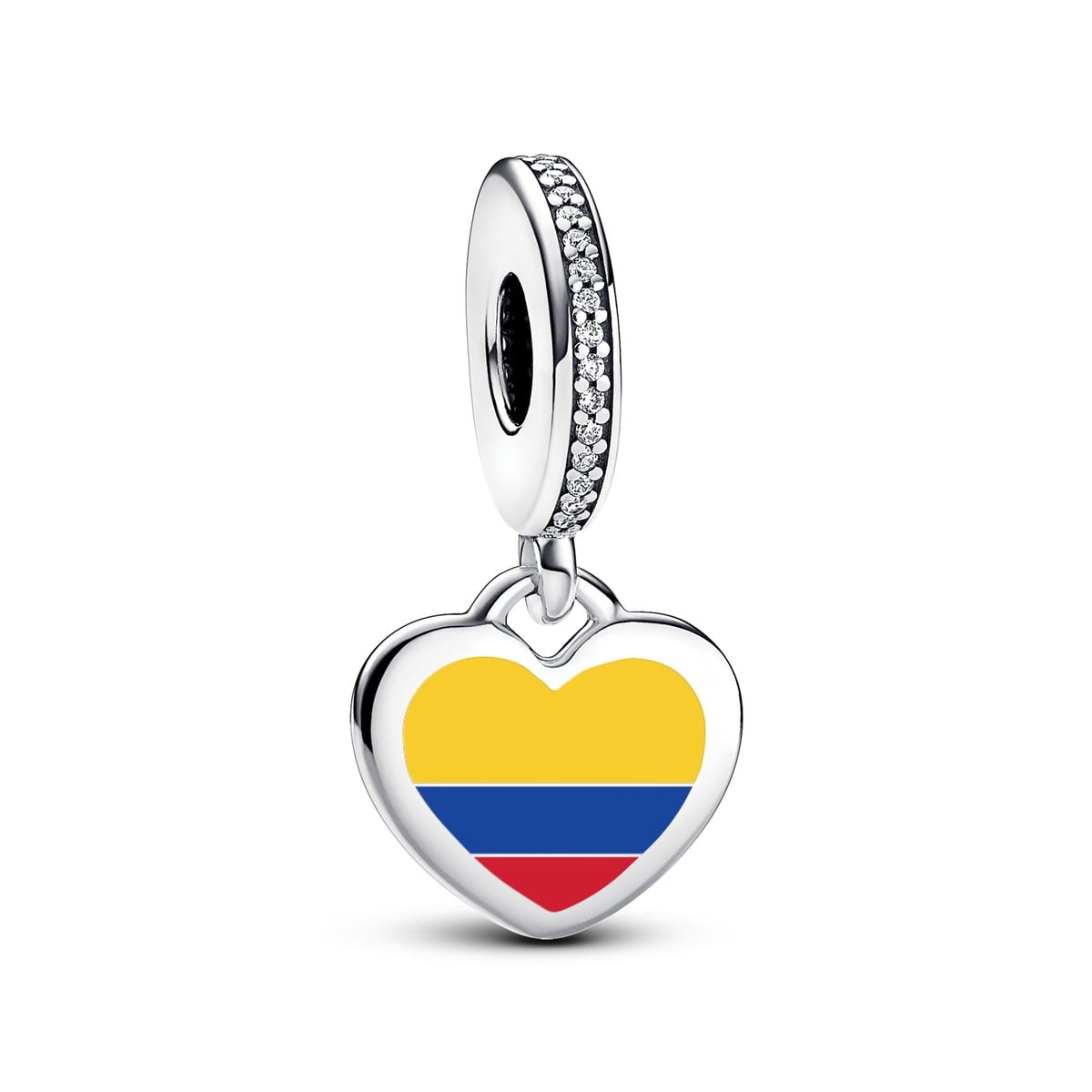 Colombia Flag Heart Charm
