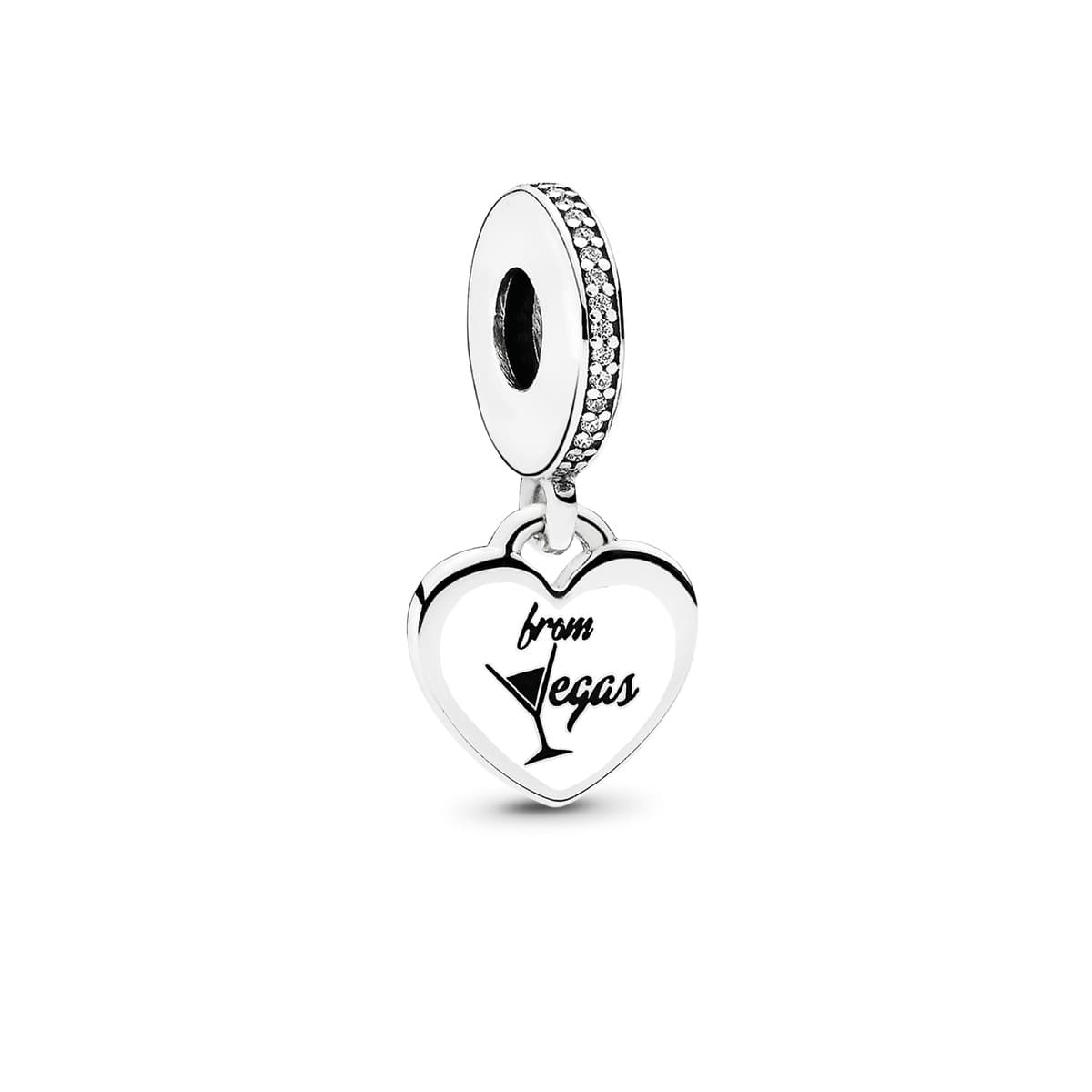 Pandora From Vegas Cocktail Heart Dangle Charm ENG792017CZ_22 — Foto 1 von 1