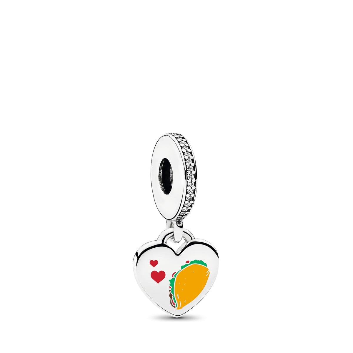 Taco Heart Dangle Charm