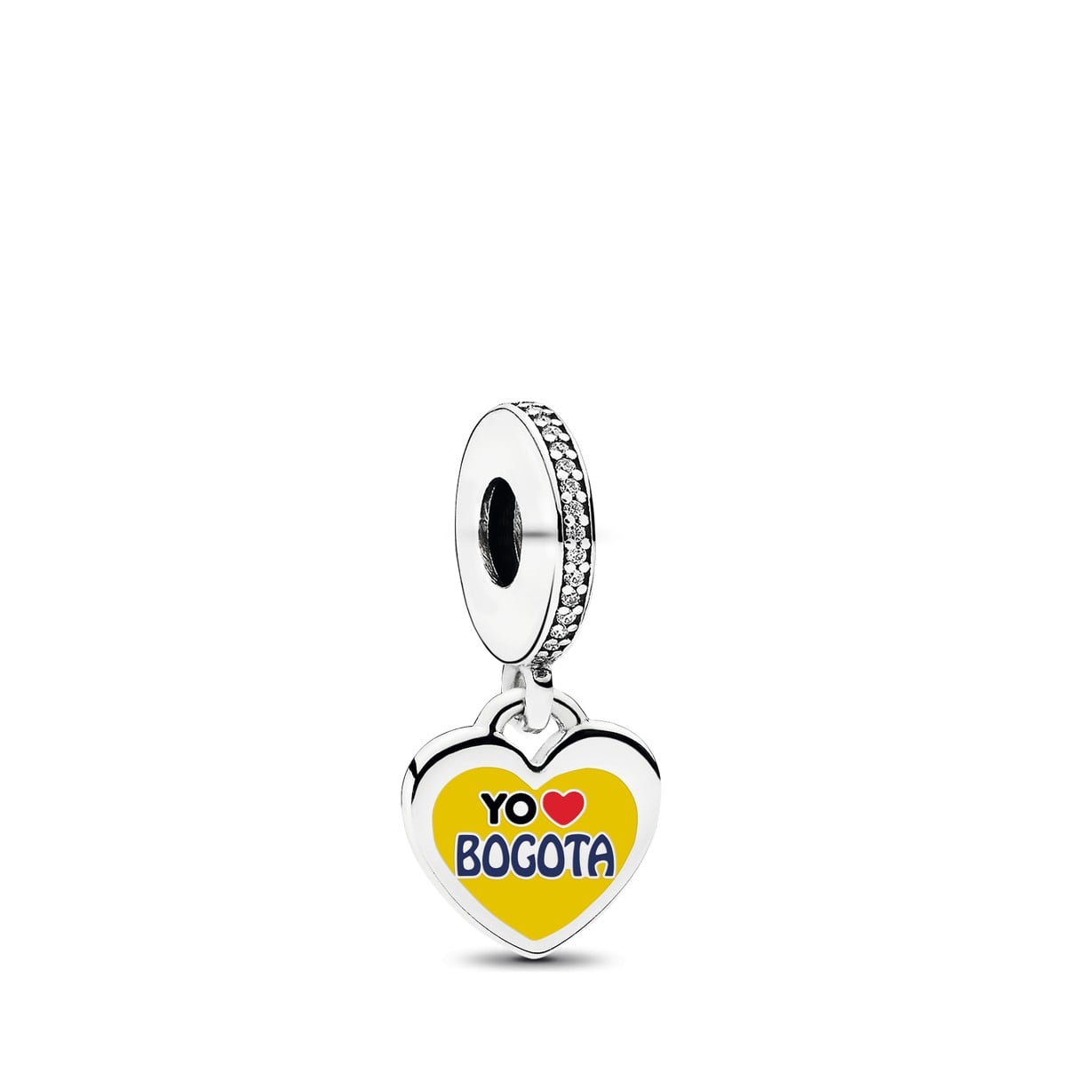Yo Love Bogota Heart Dangle Charm
