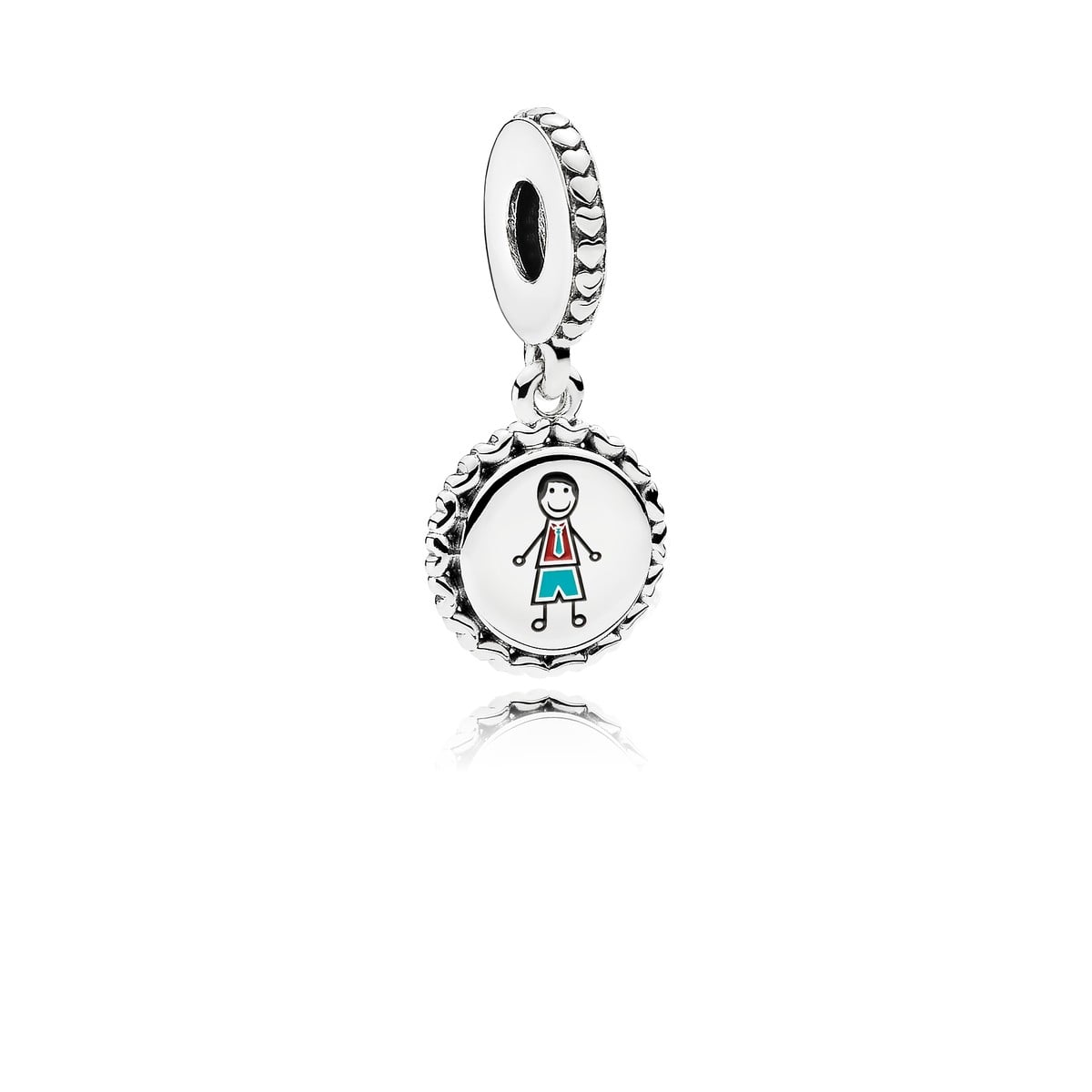 Dad Stick Figure Dangle Charm