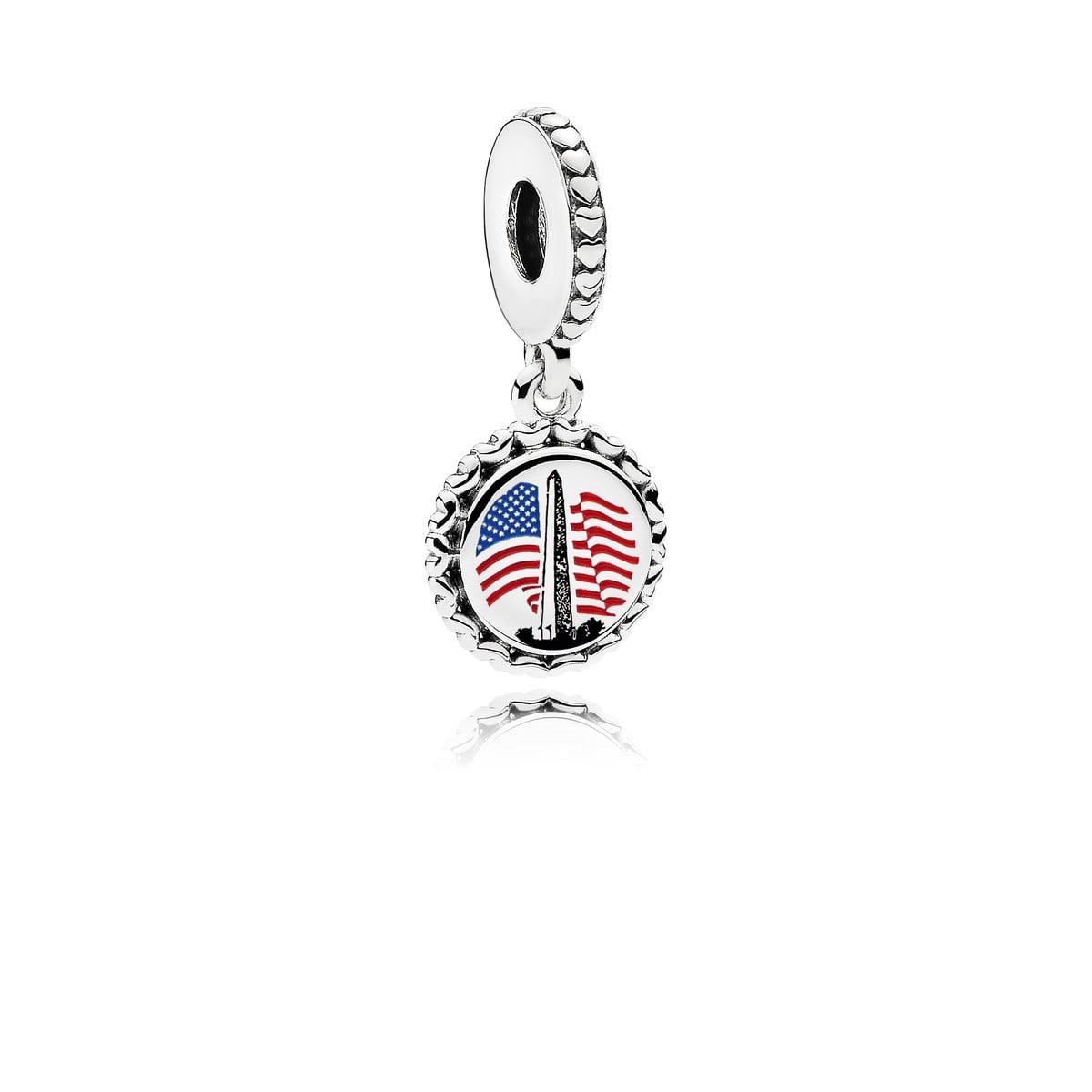American Flag Dangle Charm