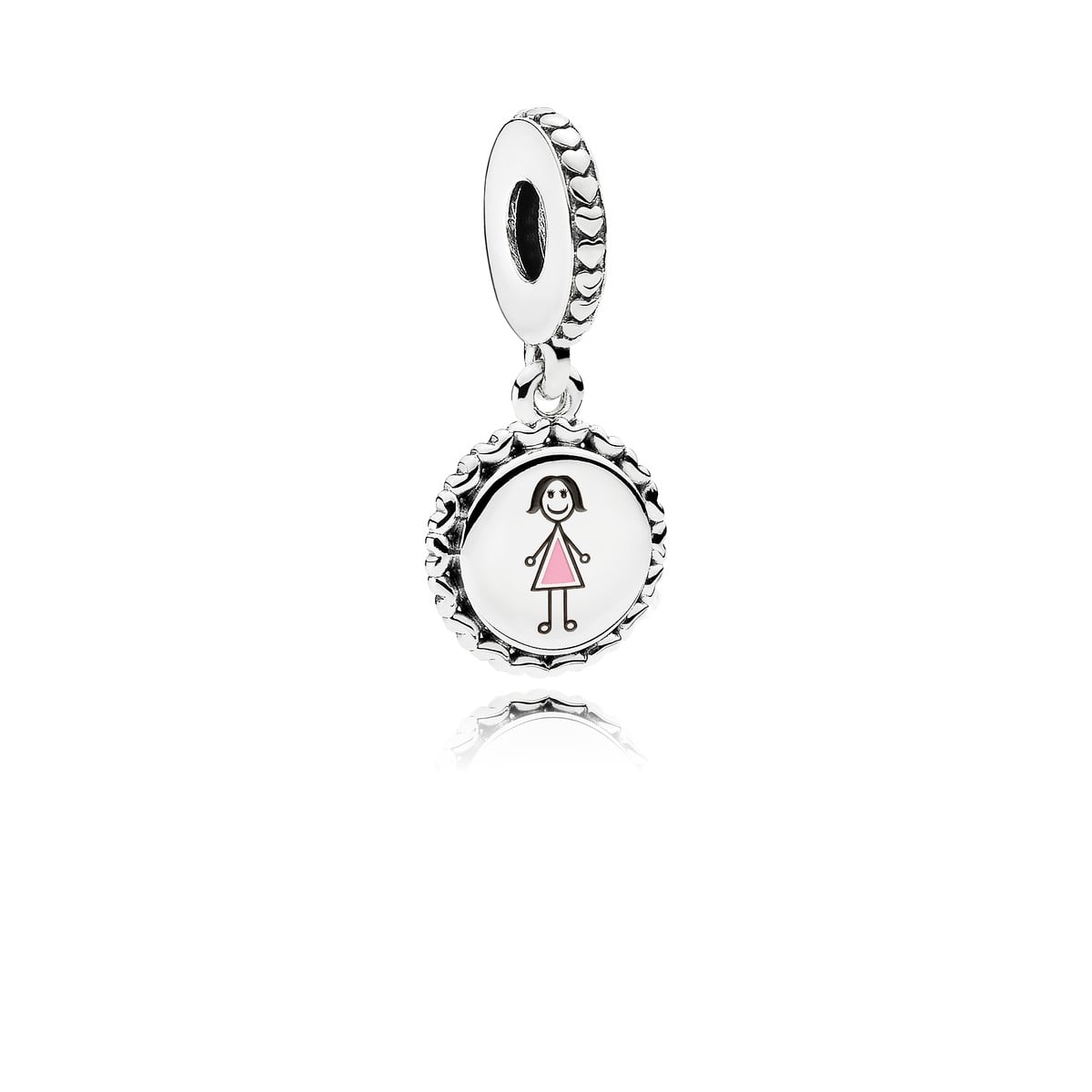 Mom Stick Figure Dangle Charm