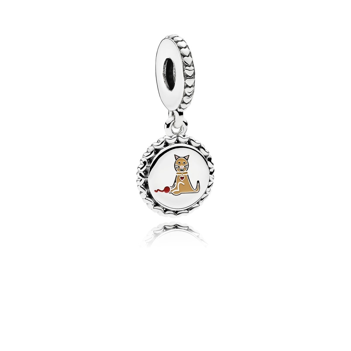 Cat Stick Figure Dangle Charm