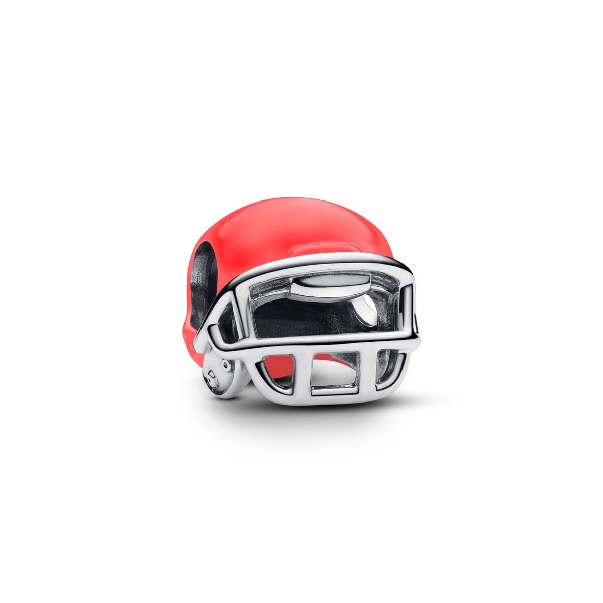 Football Helmet Charm, Red