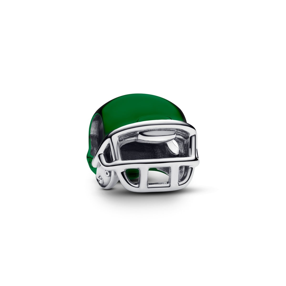 Football Helmet Charm, Green