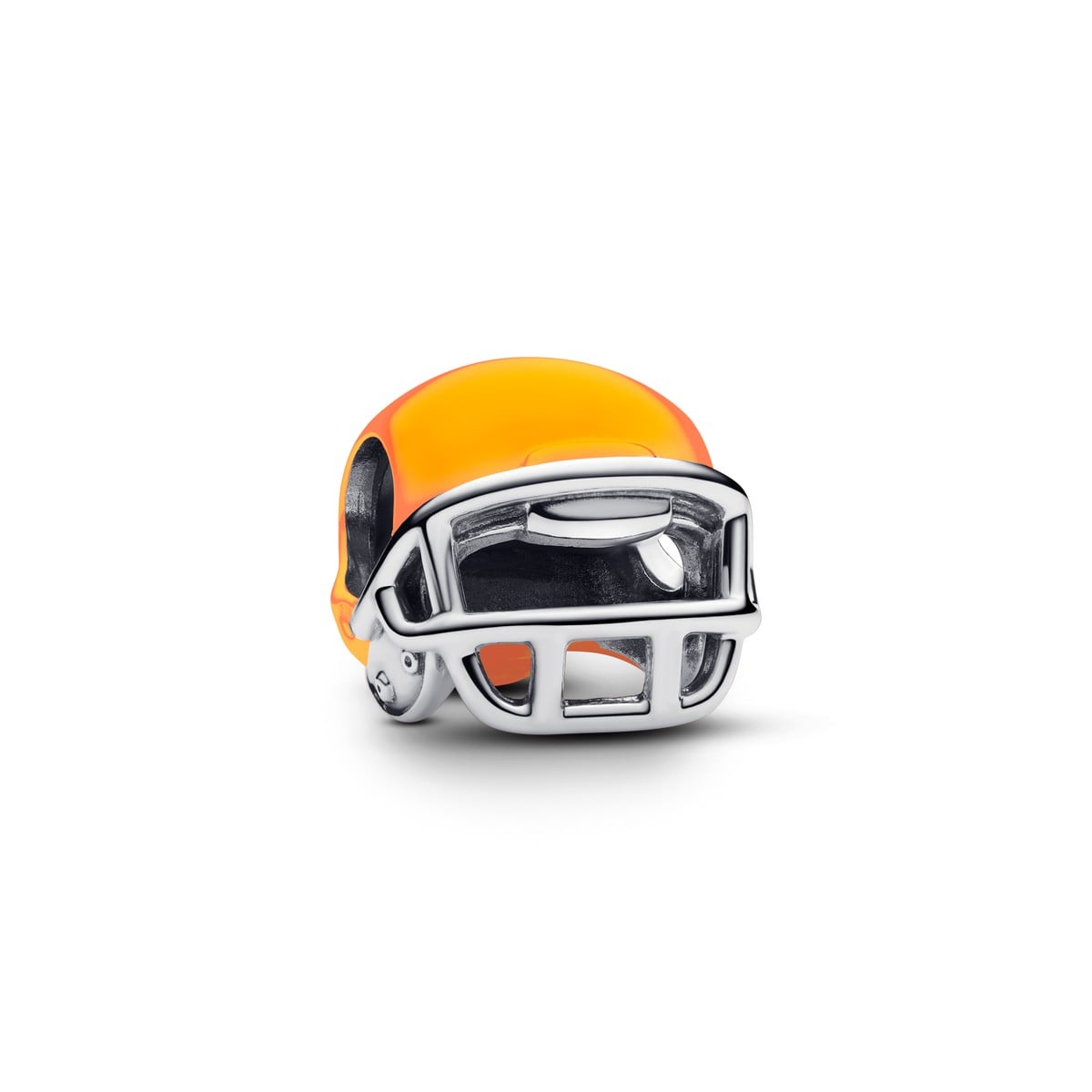 Football Helmet Charm, Orange