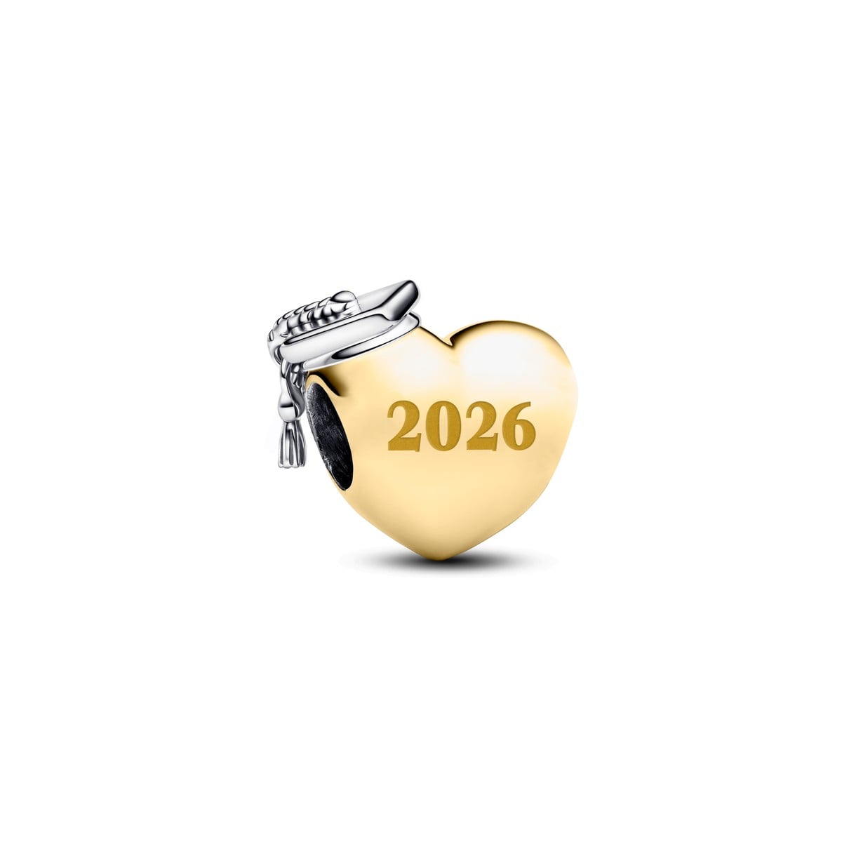 Graduation 2026 Yellow Heart Charm
