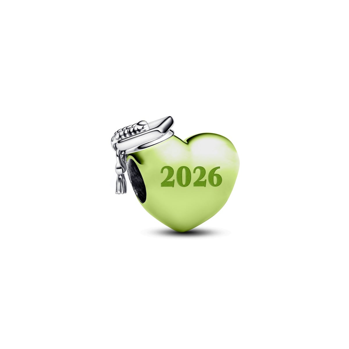 Graduation 2026 Green Heart Charm