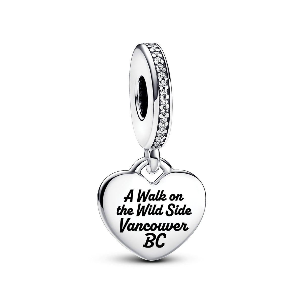 Vancouver Hiker Heart Dangle Charm