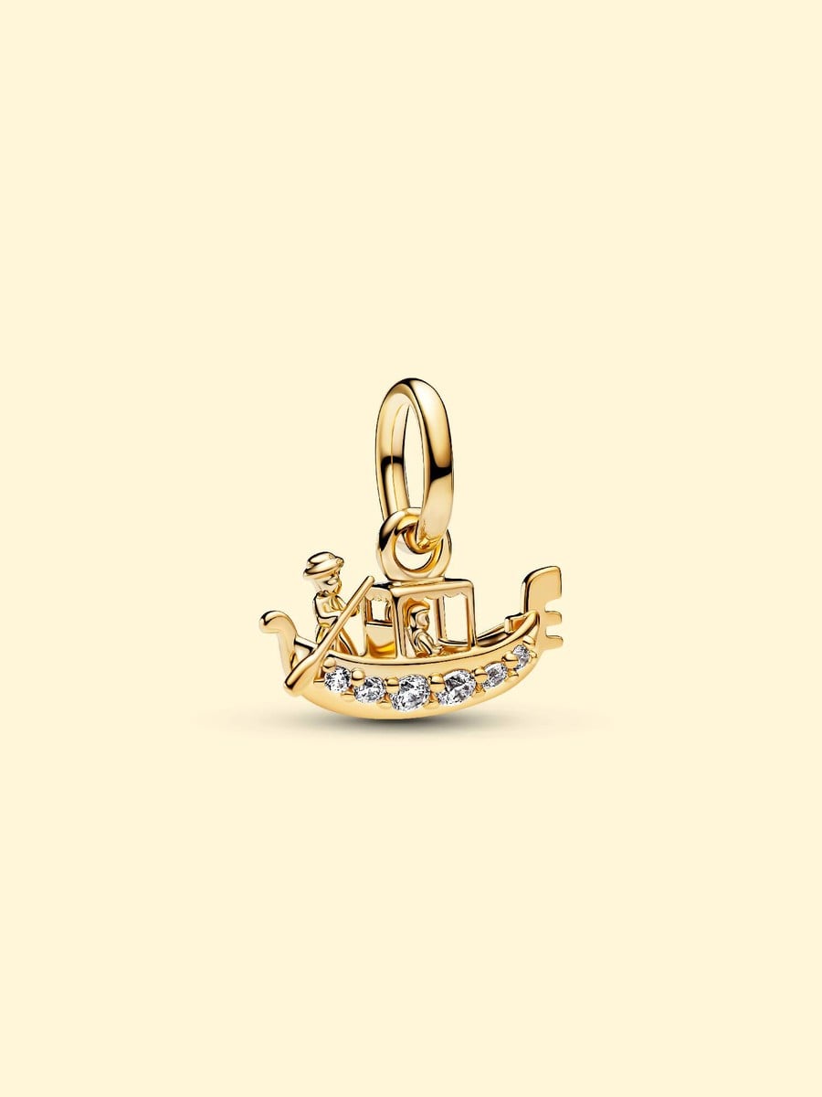 Golden Venice Gondola Charm