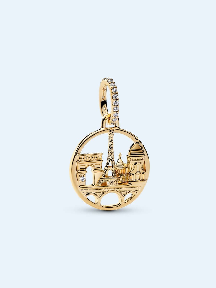 Pandora Golden Horizon of Paris Charm 764917C01 764917 — foto 1 de 1