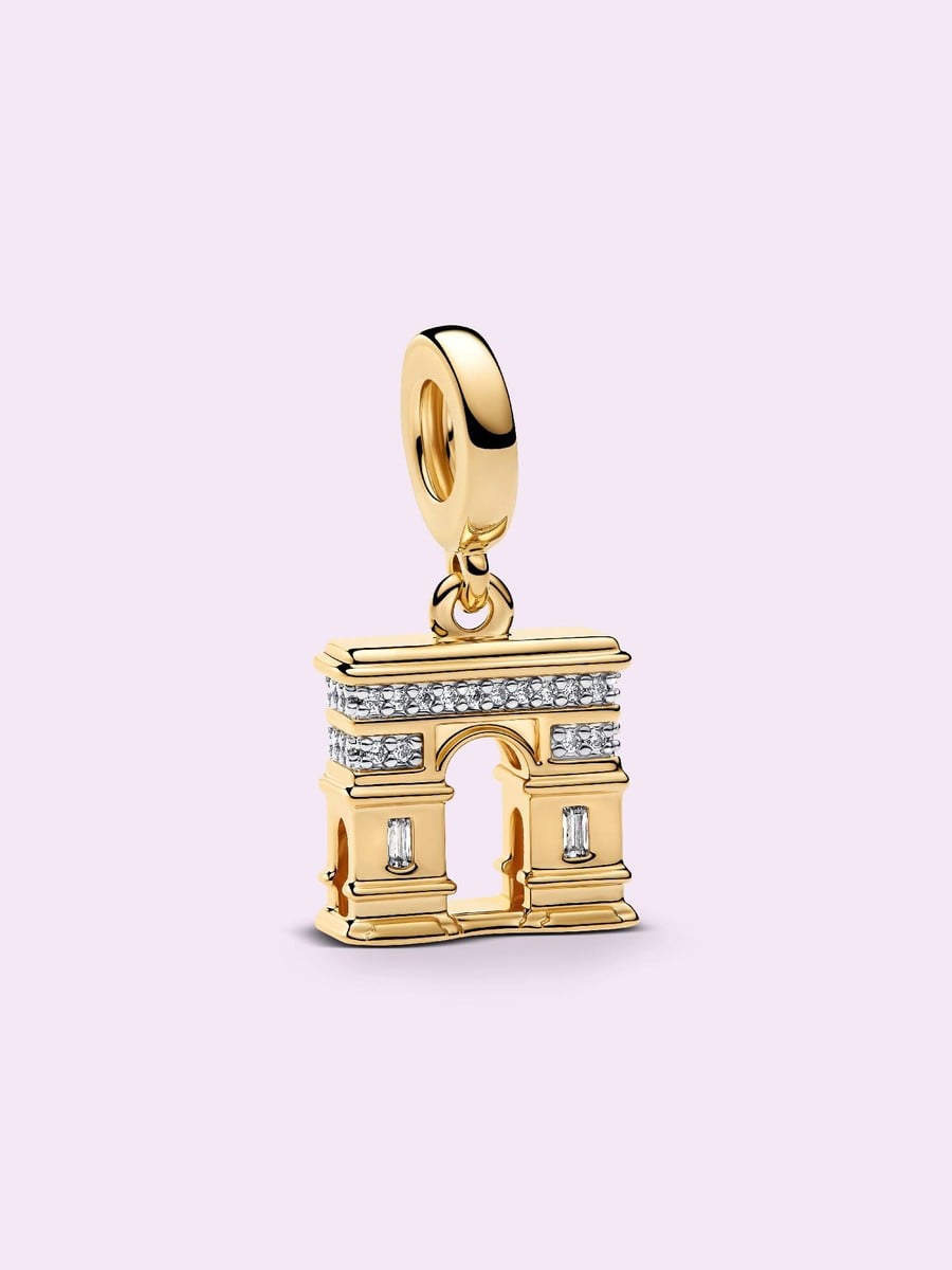Golden Arc de Triomphe Charm