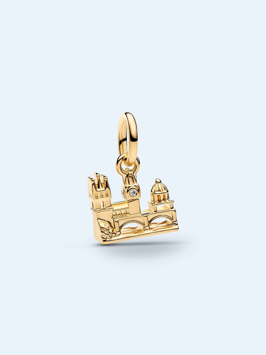 Golden Charles Bridge Dangle Charm