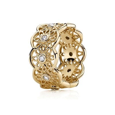 Gold ring, diamond 0,30 ct tw