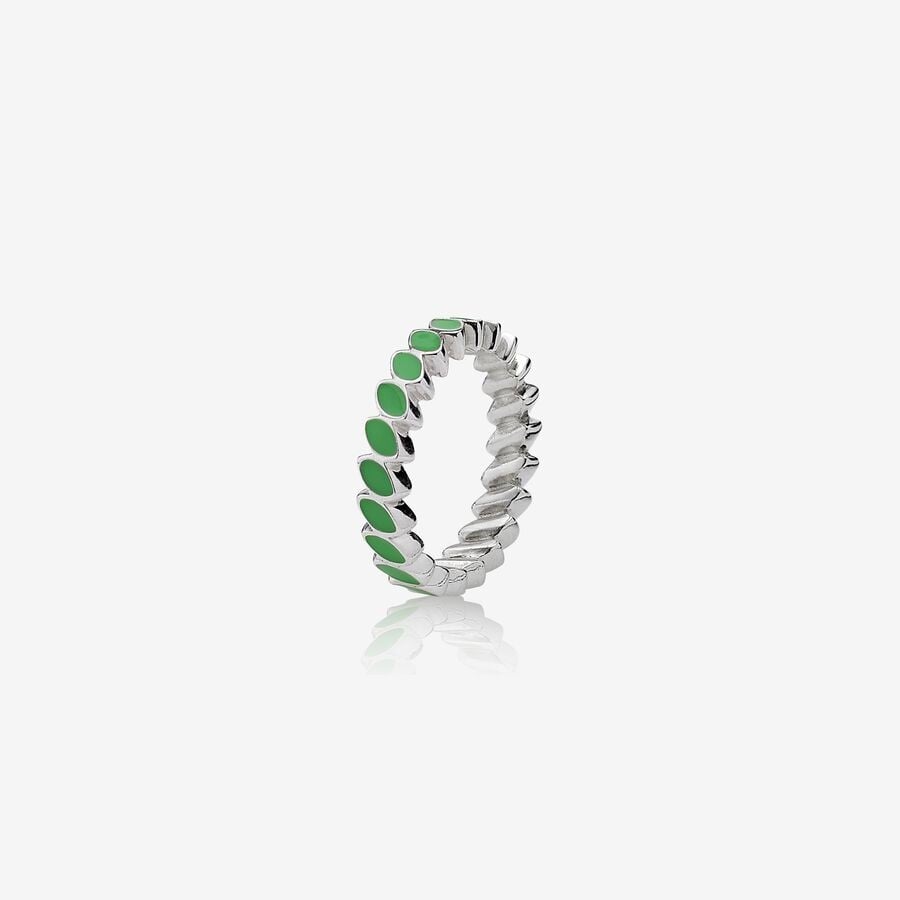 Sterling Silver and Enamel Ring