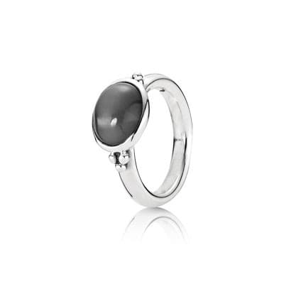 Pandora Large Grey Moonstone Cabochon Ring 190156MSG 190156MSG / 190156M — Foto 1 von 2