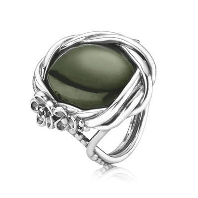 Sterling Silver and Jade Ring