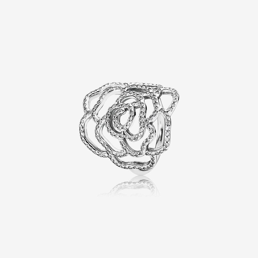 Shimmering Rose Statement Ring
