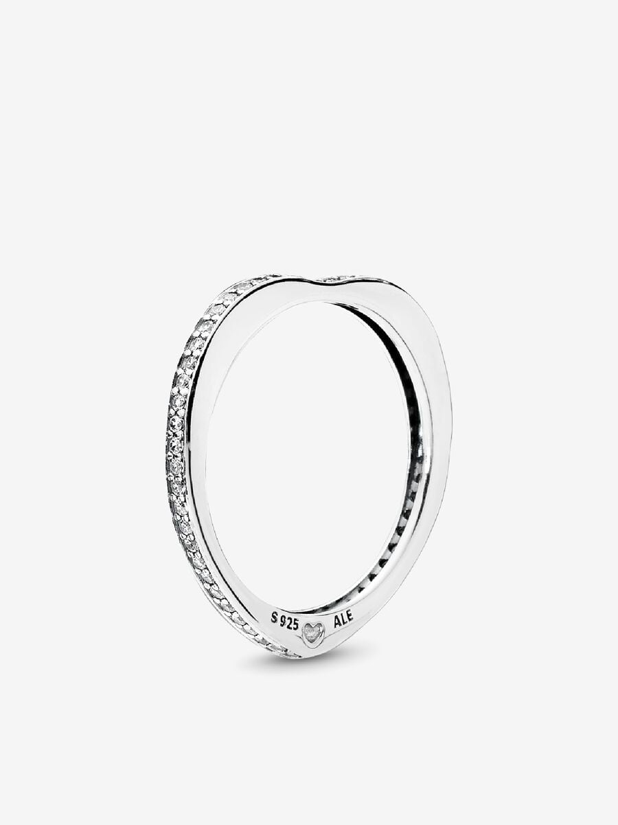 Sparkling Arcs of Love Ring