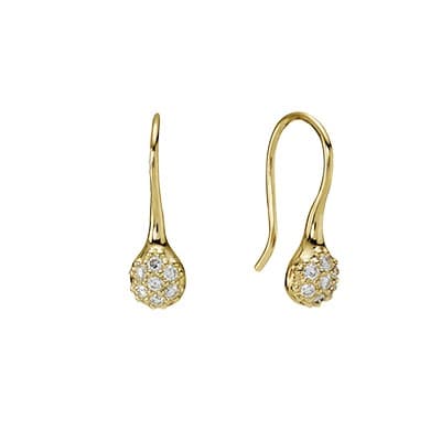 Pandora 18ct Gold and Diamond Earrings 270109D 270109 — photo 1 sur 1
