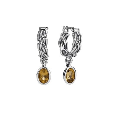 Silver Earrings with Quartz