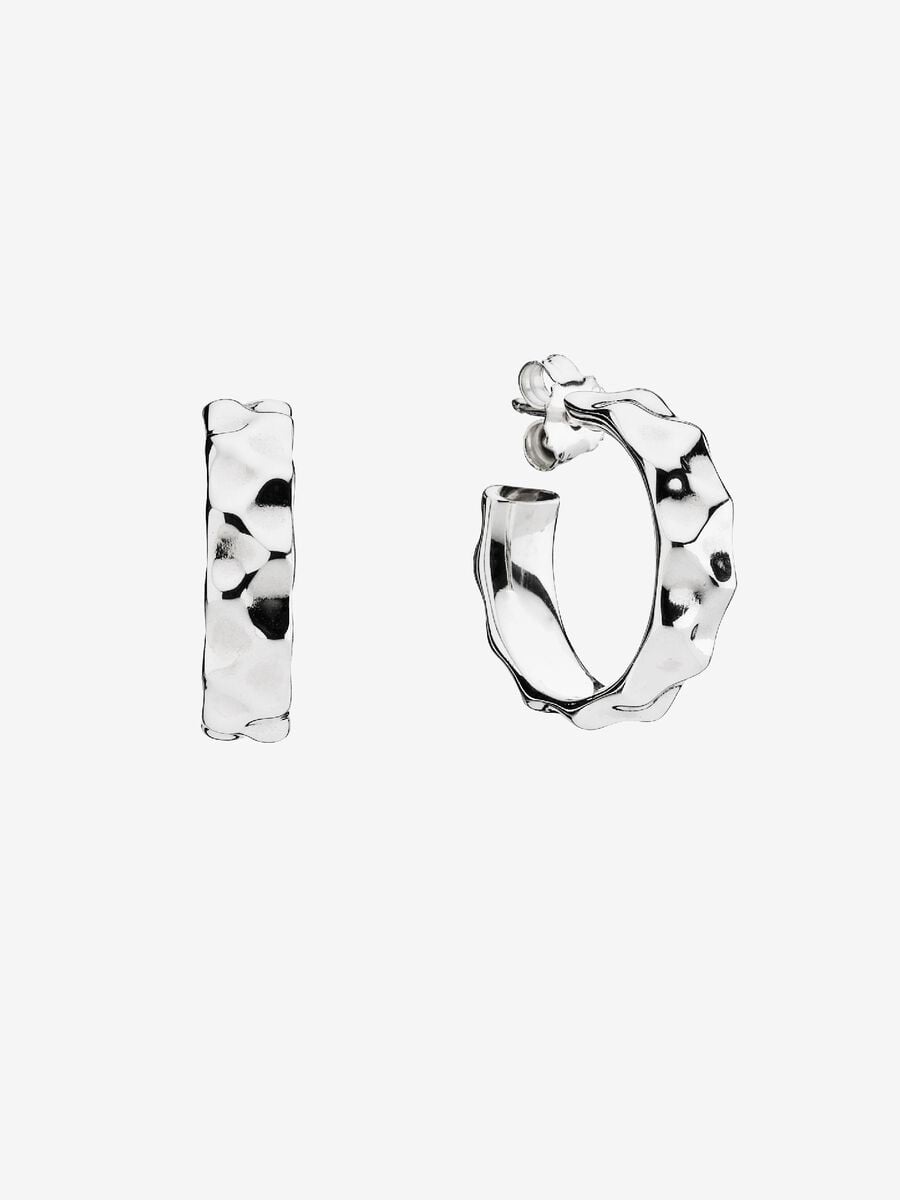 Silver Earrings, Wave